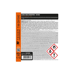 Czarna farba żaroodporna - matowa, 400ml, Teger-347912512