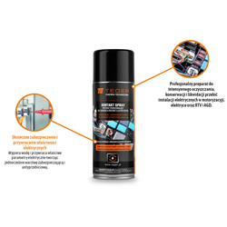 Kontakt spray - preparat konserwujący do likwidacji przebić elektrycznych, 400ml, Teger-347912523