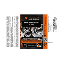 Smar uniwersalny w tubce, 70 ml, Teger (Pakowane po 12 szt)-347912572