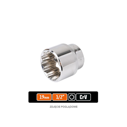Klucz nasadowy 1/2" dwunastokątny 19 mm / TEGER-347473006