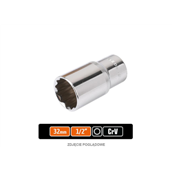 Klucz nasadowy 1/2" dwunastokątny długi 32 mm / TEGER-347901435
