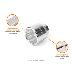 Klucz nasadowy 3/4" dwunastokątny 32 mm / TEGER-347473089