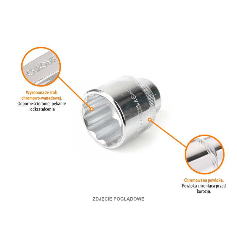 Klucz nasadowy 3/4" dwunastokątny 32 mm / TEGER-347473089