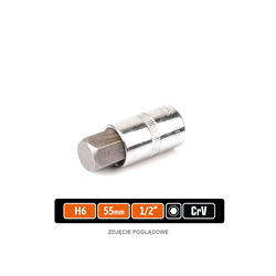 Klucz nasadowy 1/2" z bitem HEX 55 mm/H6 / TEGER-347473110