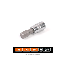 Klucz nasadowy 1/4" z bitem HEX 37 mm/H5 /TEGER-347473148