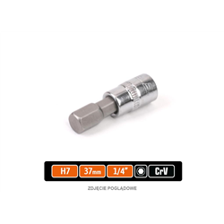 Klucz nasadowy 1/4" z bitem HEX 37 mm/H7 /TEGER-347901515