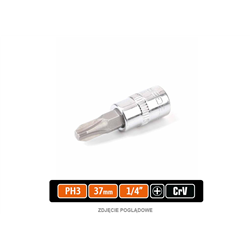 Klucz nasadowy 1/4" z bitem PH 37 mm/PH3 / TEGER-347472740