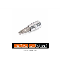 Klucz nasadowy 1/4" z bitem PZ 37 mm/PZ1 / TEGER-347901107