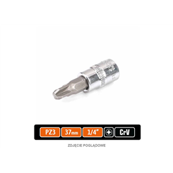 Klucz nasadowy 1/4" z bitem PZ 37 mm/PZ3 / TEGER-347472748