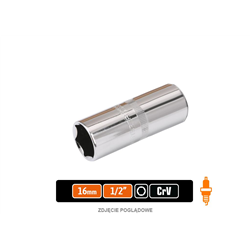 Klucz nasadowy 1/2" sześciokątny 16 mm - do świec / TEGER-347472690