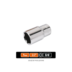 Klucz nasadowy 1/2" sześciokątny długi 9 mm / TEGER-347901059