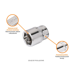 Klucz nasadowy 1/4" sześciokątny 9 mm / TEGER-347472881