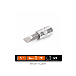 Klucz nasadowy 1/4" z bitem SL 37 mm/SL6 / TEGER-347901117