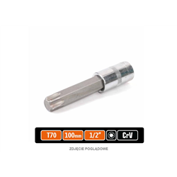 Klucz nasadowy 1/2" z bitem TORX 100 mm/T70 / TEGER-347473194