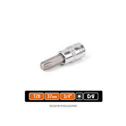 Klucz nasadowy 1/4" z bitem TORX 37 mm/T20 /TEGER-347901625