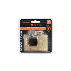 Kłódka antywłamaniowa - mosiężna / trzpieniowa 80mm - 3 klucze / TEGER-347475717