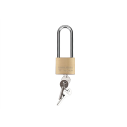 Kłódka mosiężna 50mm długa - 3 klucze / TEGER-347904089