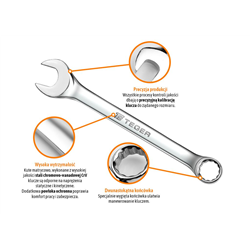 Klucz płasko-oczkowy 19 mm / TEGER-347466278