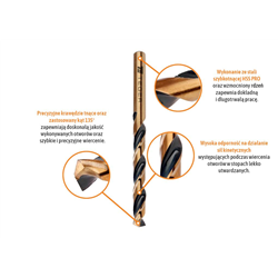 Wiertło do metalu HSS PRO (DIN 338) 14.0 mm / TEGER-347469182