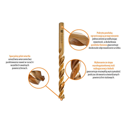Wiertło do metalu kobaltowe - pilotujące 4.2 mm / TEGER-347897550