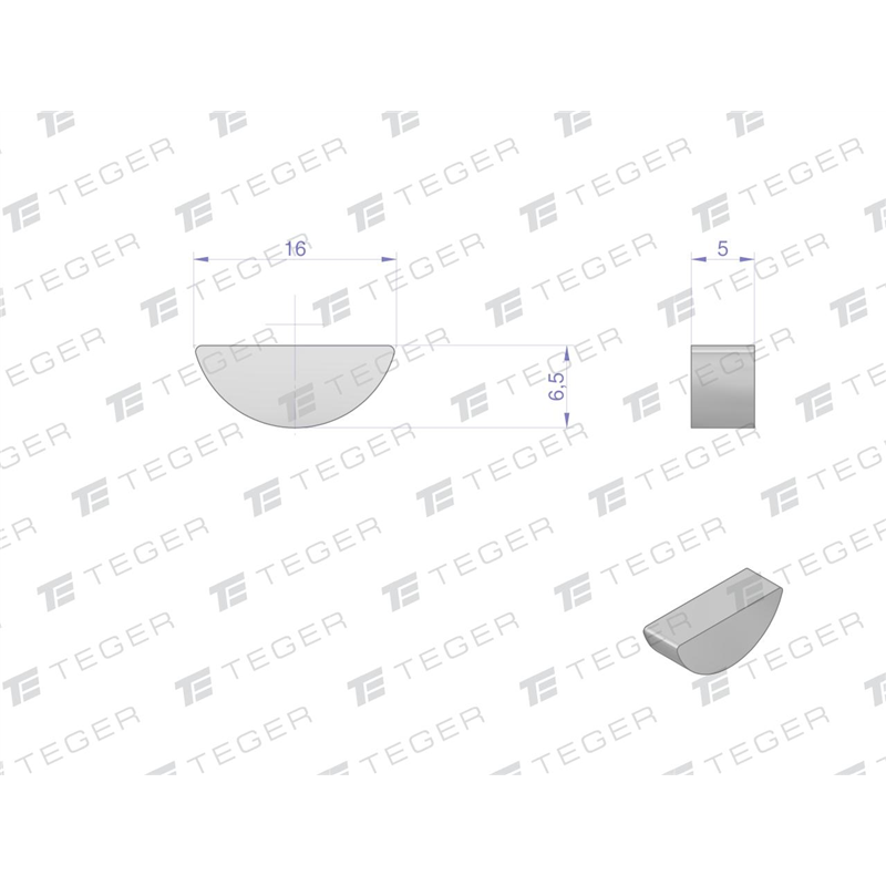 Wpust czółenkowy 5x6.5 TEGER, (sprzedawane po 10)-347479147