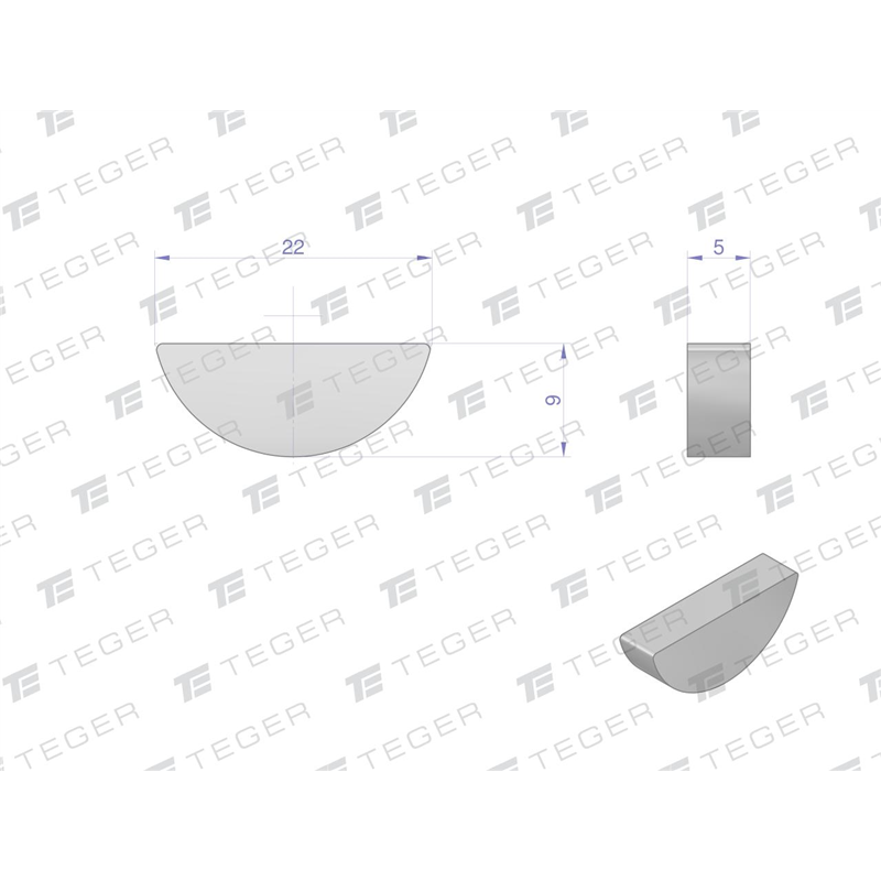 Wpust czółenkowy 5x9 TEGER, (sprzedawane po 10)-347479159