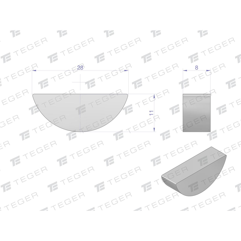 Wpust czółenkowy 8x11 TEGER, (sprzedawane po 10)-347907622