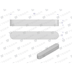 Wpust pryzmatyczny 10x8x63 TEGER, (sprzedawane po 10)-347907548