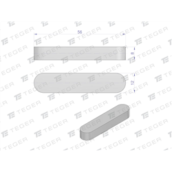Wpust pryzmatyczny 12x8x56 TEGER, (sprzedawane po 10)-347479085