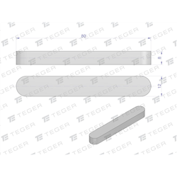 Wpust pryzmatyczny 12x8x80 TEGER, (sprzedawane po 10)-347479109