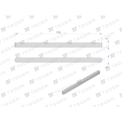 Wpust pryzmatyczny 5x5x100 TEGER, (sprzedawane po 10)-347479183