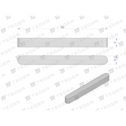 Wpust pryzmatyczny 5x5x50 TEGER, (sprzedawane po 10)-347907510