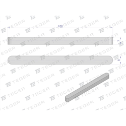 Wpust pryzmatyczny 8x7x100 TEGER, (sprzedawane po 10)-347479203