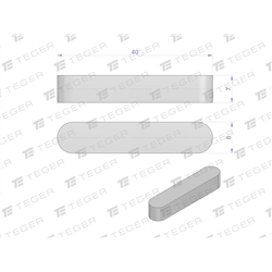 Wpust pryzmatyczny 8x7x40 TEGER, (sprzedawane po 10)-347479091