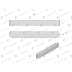 Wpust pryzmatyczny 8x7x63 TEGER, (sprzedawane po 10)-347907534
