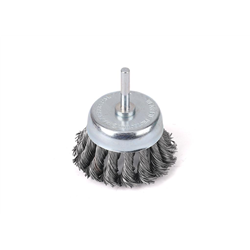 Szczotka doczołowa z trzpieniem - drut skręcany FI 6/80 mm / TEGER-347472551