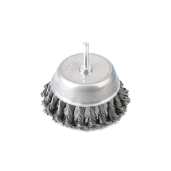 Szczotka doczołowa z trzpieniem - drut skręcany FI 6/100 mm / TEGER-347472553