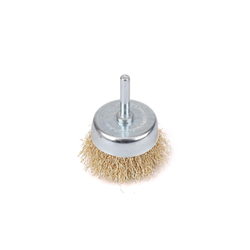 Szczotka doczołowa z trzpieniem - drut falowany FI 6/60 mm / TEGER-347900920