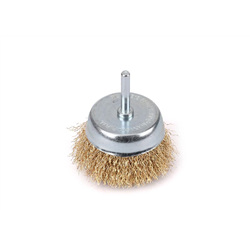 Szczotka doczołowa z trzpieniem - drut falowany FI 6/80 mm / TEGER-347472559