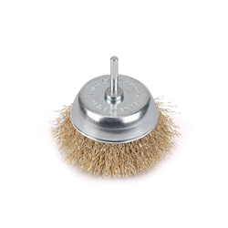 Szczotka doczołowa z trzpieniem - drut falowany FI 6/100 mm / TEGER-347472561
