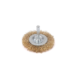 Szczotka tarczowa z trzpieniem - drut falowany FI 6/60 mm / TEGER-347472565