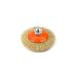 Szczotka tarczowa z nakrętką - drut falowany M14/100 mm / TEGER-347900955