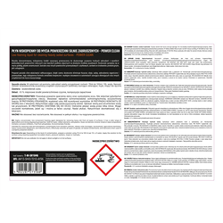 Płyn niskopienny do mycia powierzchni silnie zabrudzonych POWER CLEANING, 5l, Teger-347912638