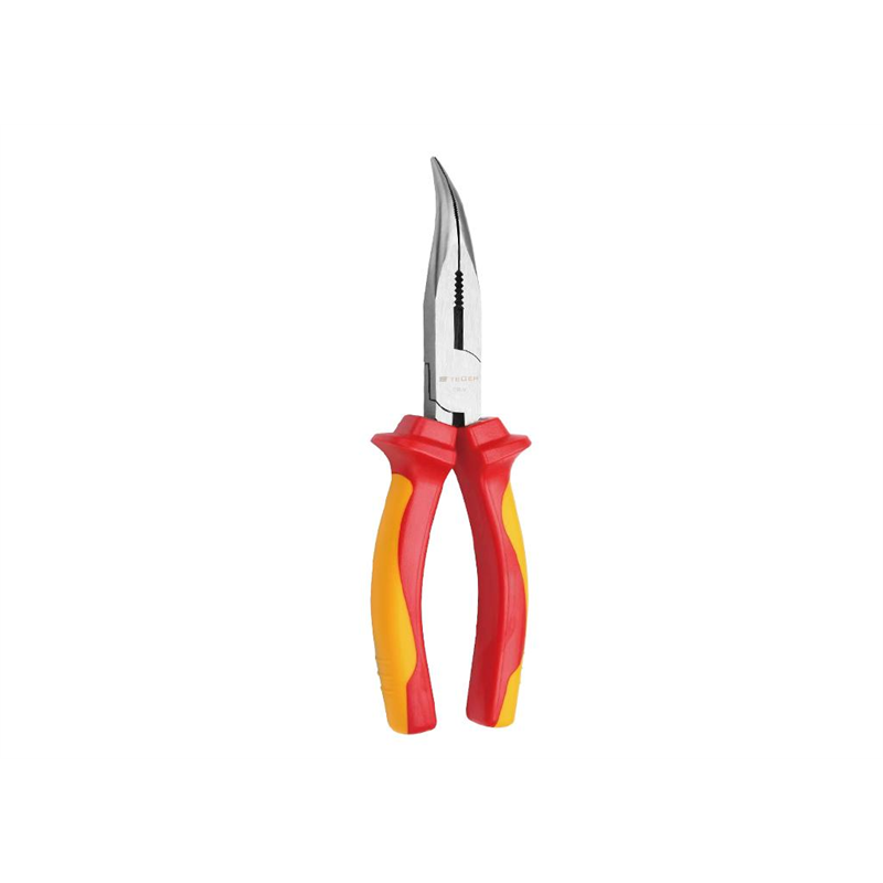 Szczypce wydłużone  - odgięte izolowane VDE 160 mm / TEGER-347474681