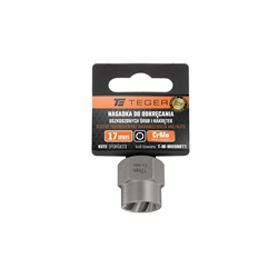 Nasadka do odkręcania uszkodzonych śrub i nakrętek, (17mm) - kute/ stal Cr-Mo, Teger-347479553
