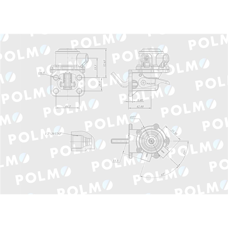 Pompa zasilająca 3639696M91 POLMO-347880375