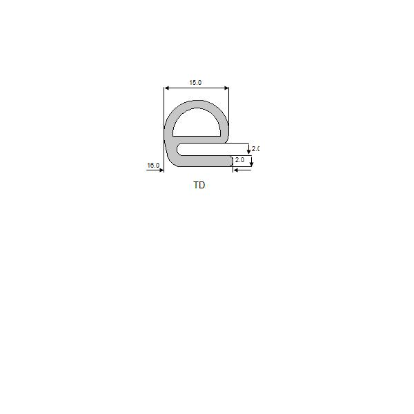 Uszczelka drzwi kabinowych TD ( sprzedawane po 20 )-347871416