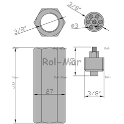 Zawór zabezpieczający 3/8" (gwint wew.) 50L-347871031