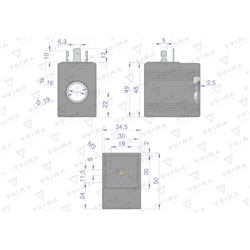 Cewka do rozdzielacza hydraulicznego 40L 24V VOIMA-347475874