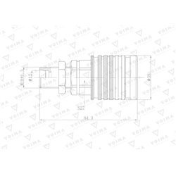Szybkozłącze hydrauliczne gniazdo EURO M18x1.5 GZ Push-pull long (9100818GL) VOIMA-347890572